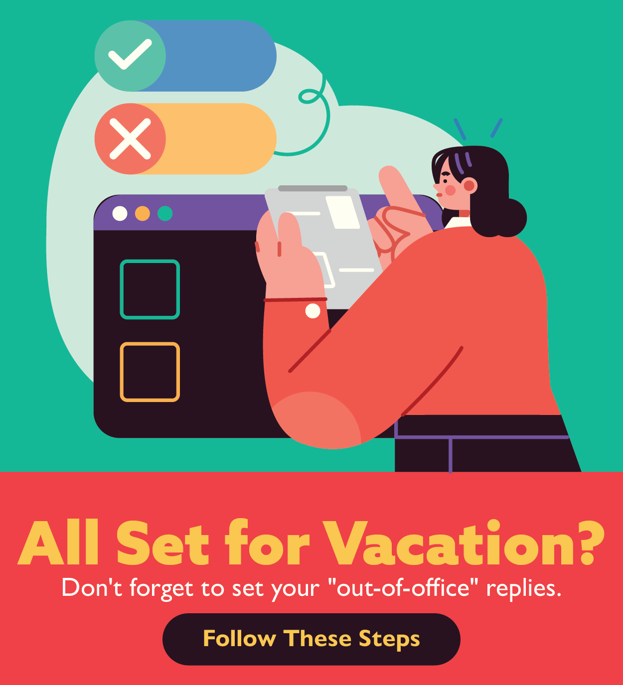 out of office replies image link