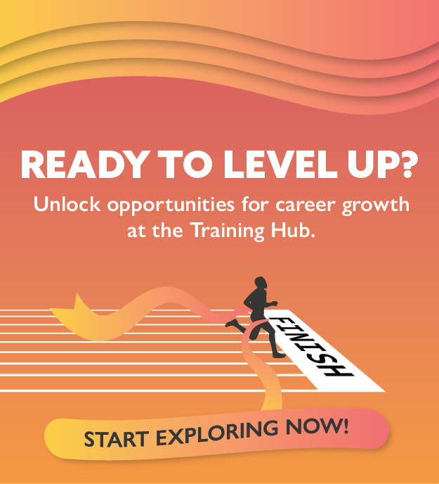 Training Hub graphic image link 
