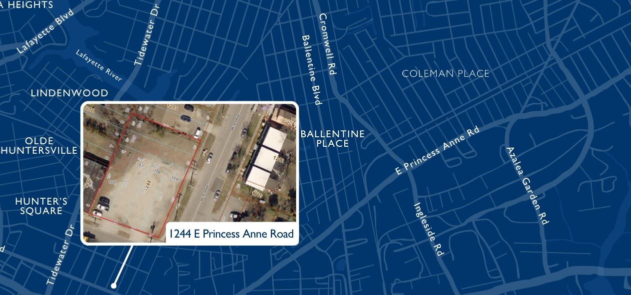 Banner depicting Princess Anne location