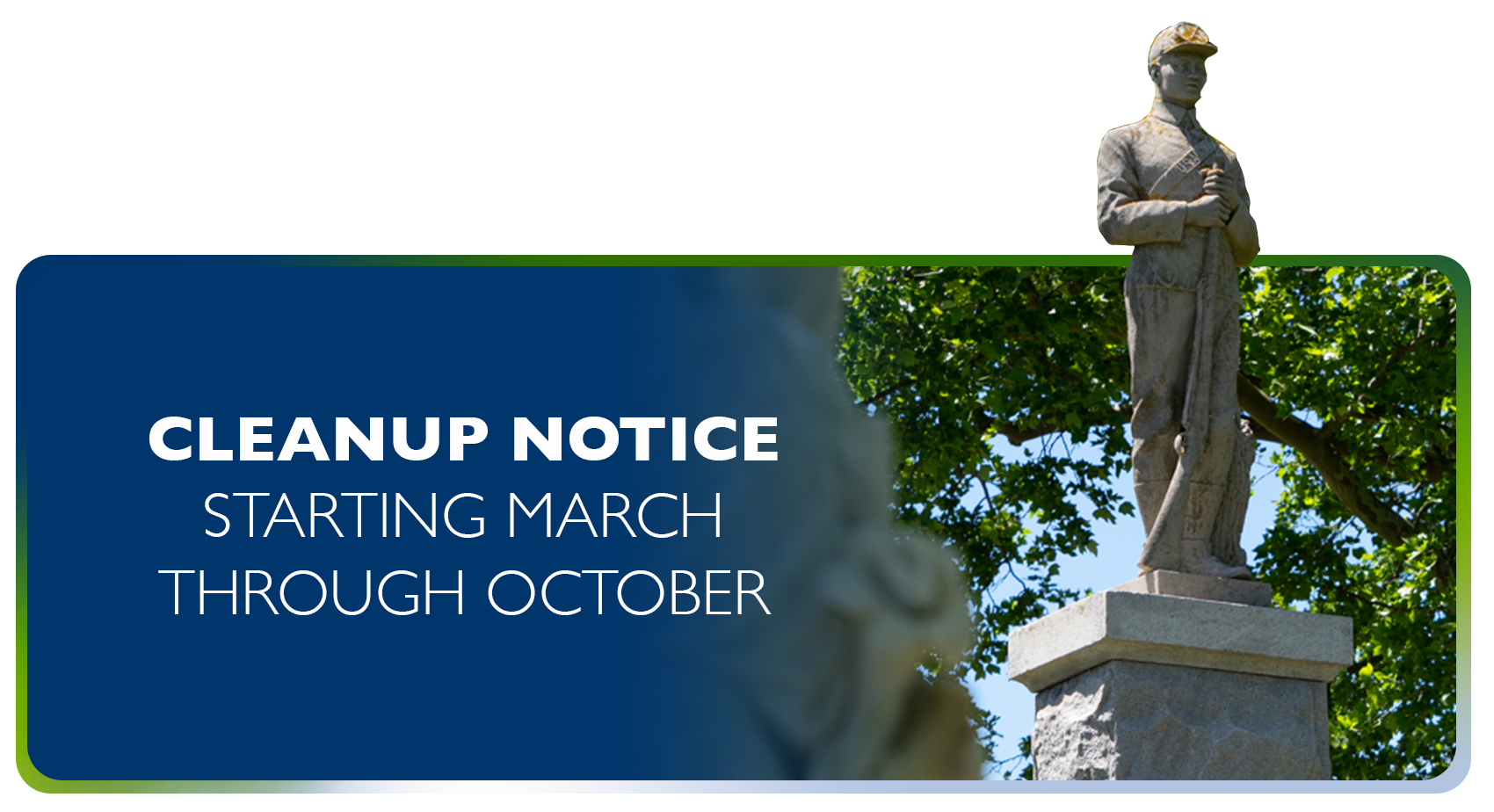 Cleanup Notice Image Header