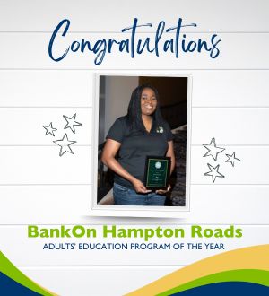 Amena Anderson accepts award image link