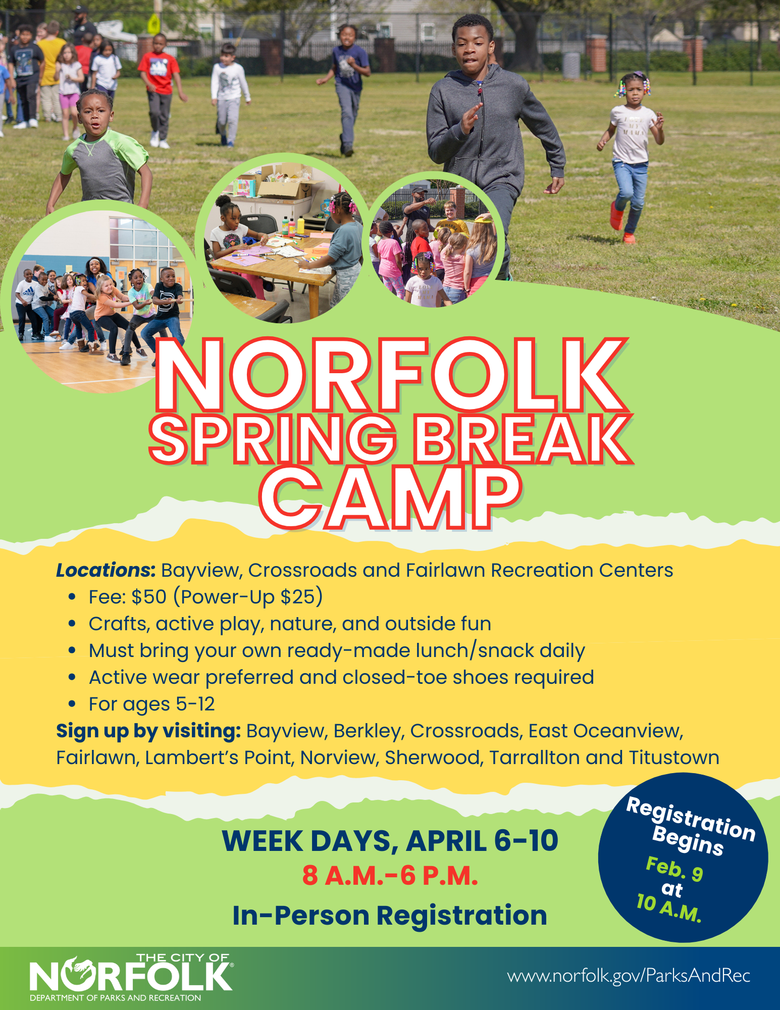 Spring Break Camp Flyer