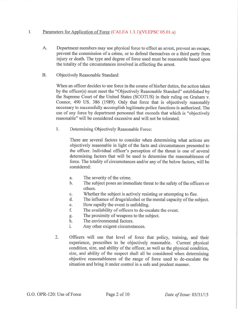 Norfolk Police Use of Force Policy - 2