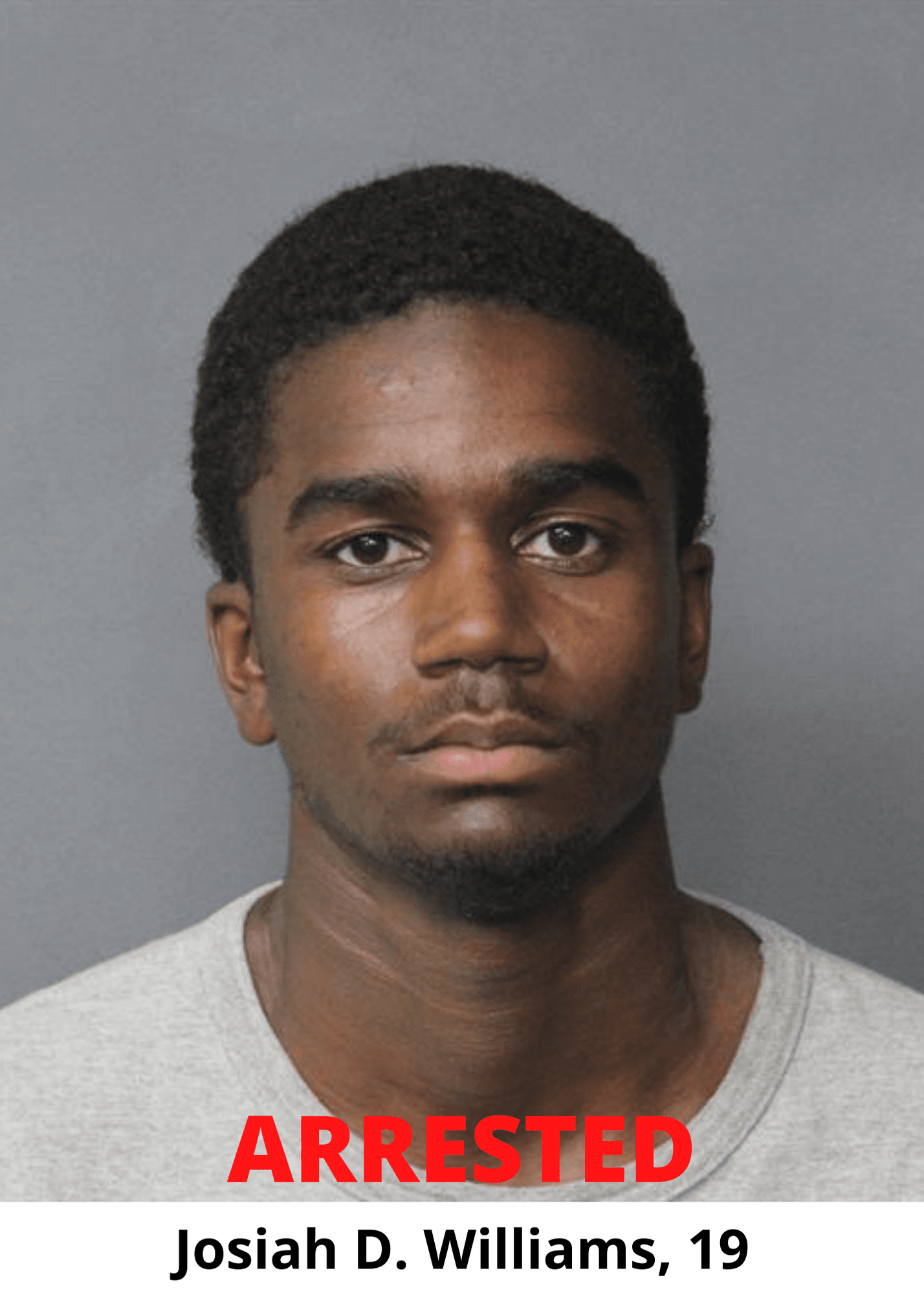 Arrest Photo - Josiah Williams Release