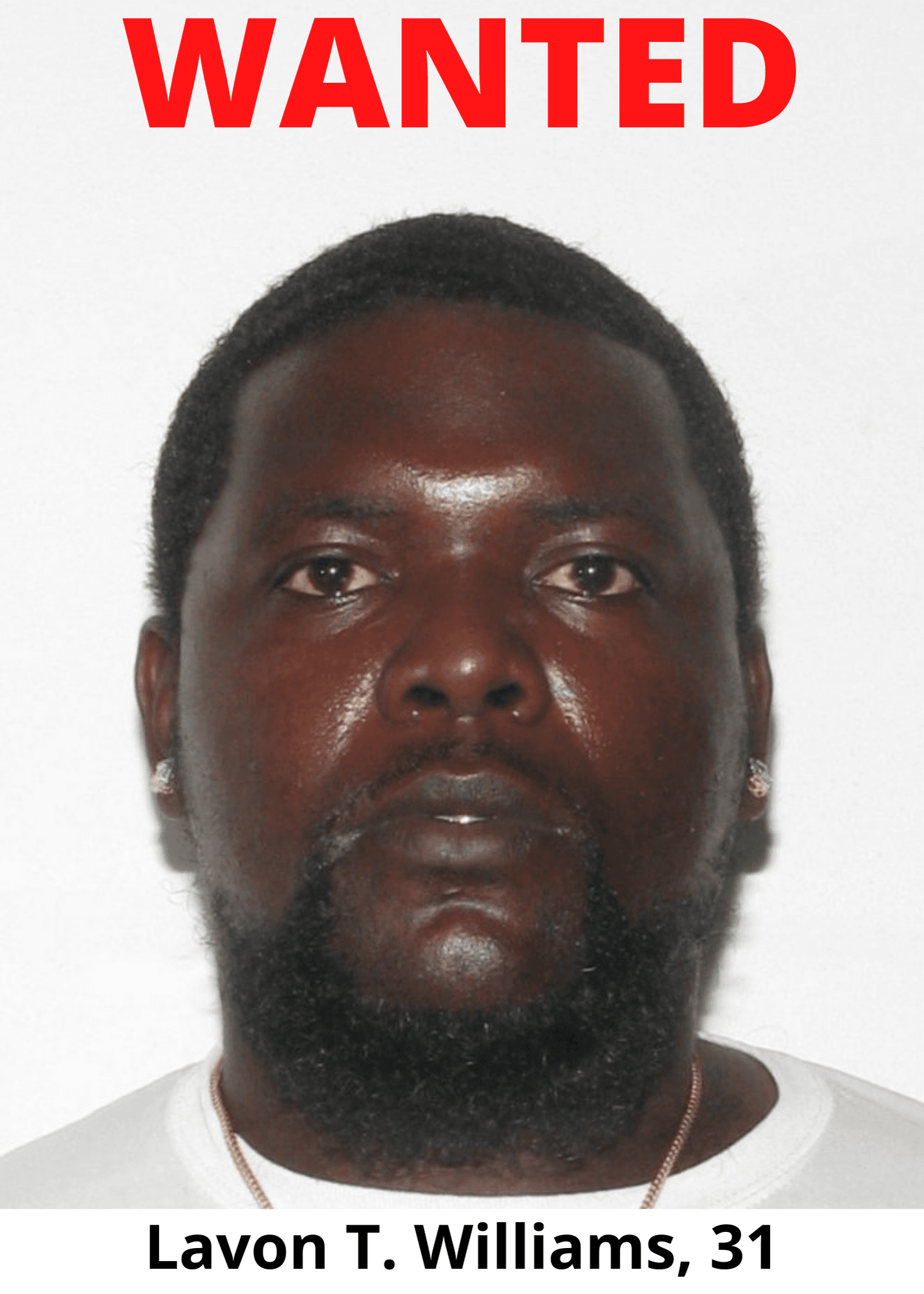 Wanted Photo - Lavon T. Williams