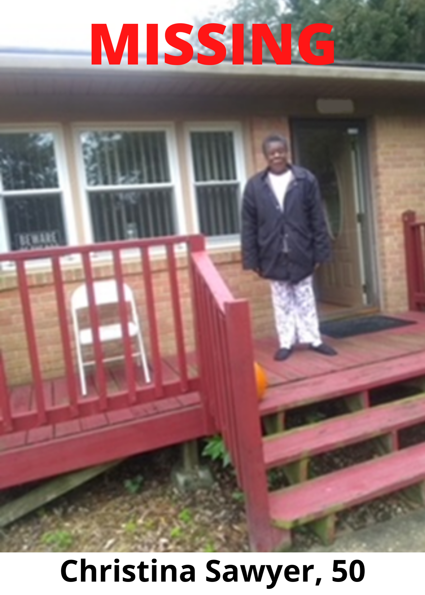 Missing Poster Sawyer, Christina