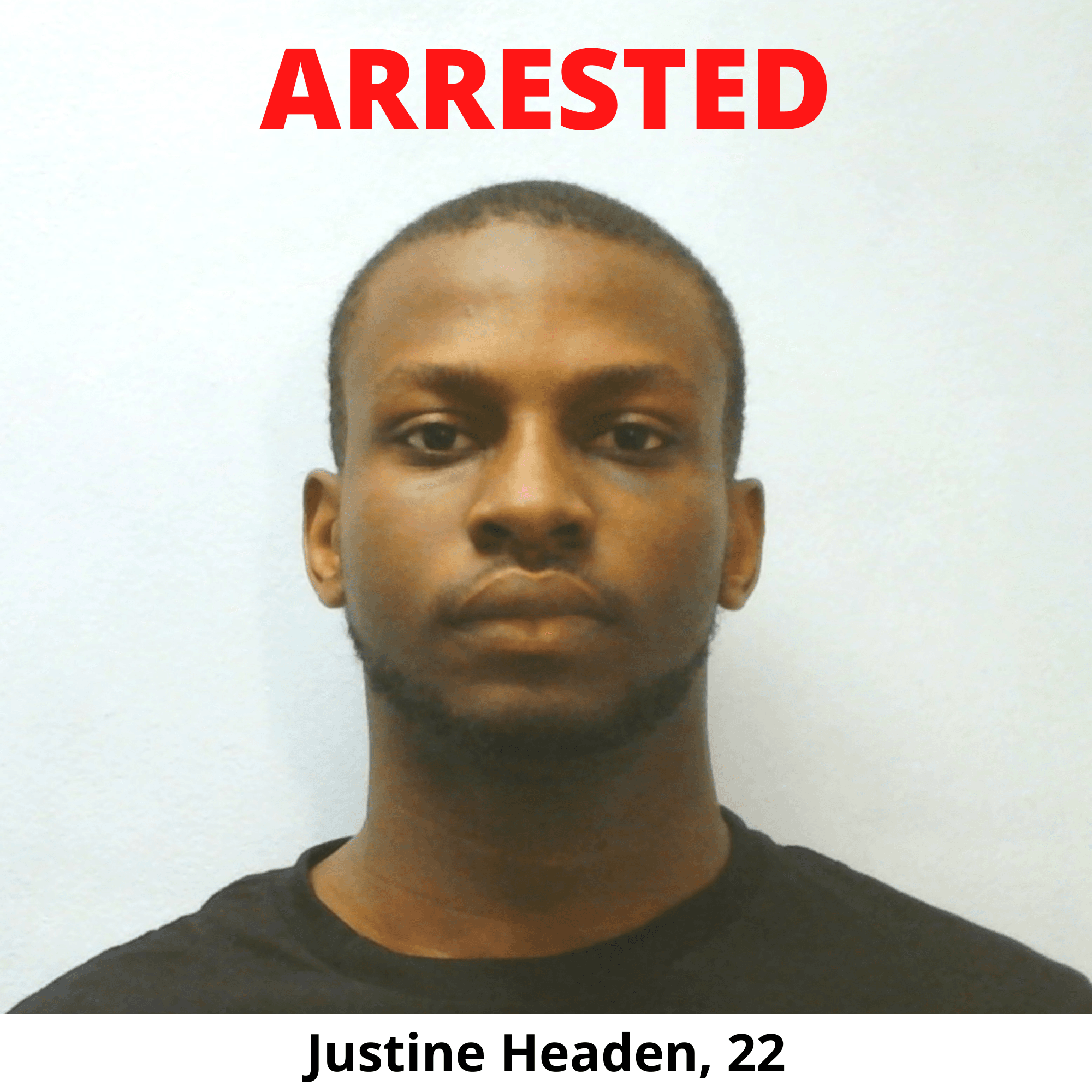 Arrest Photo - Justine Headen