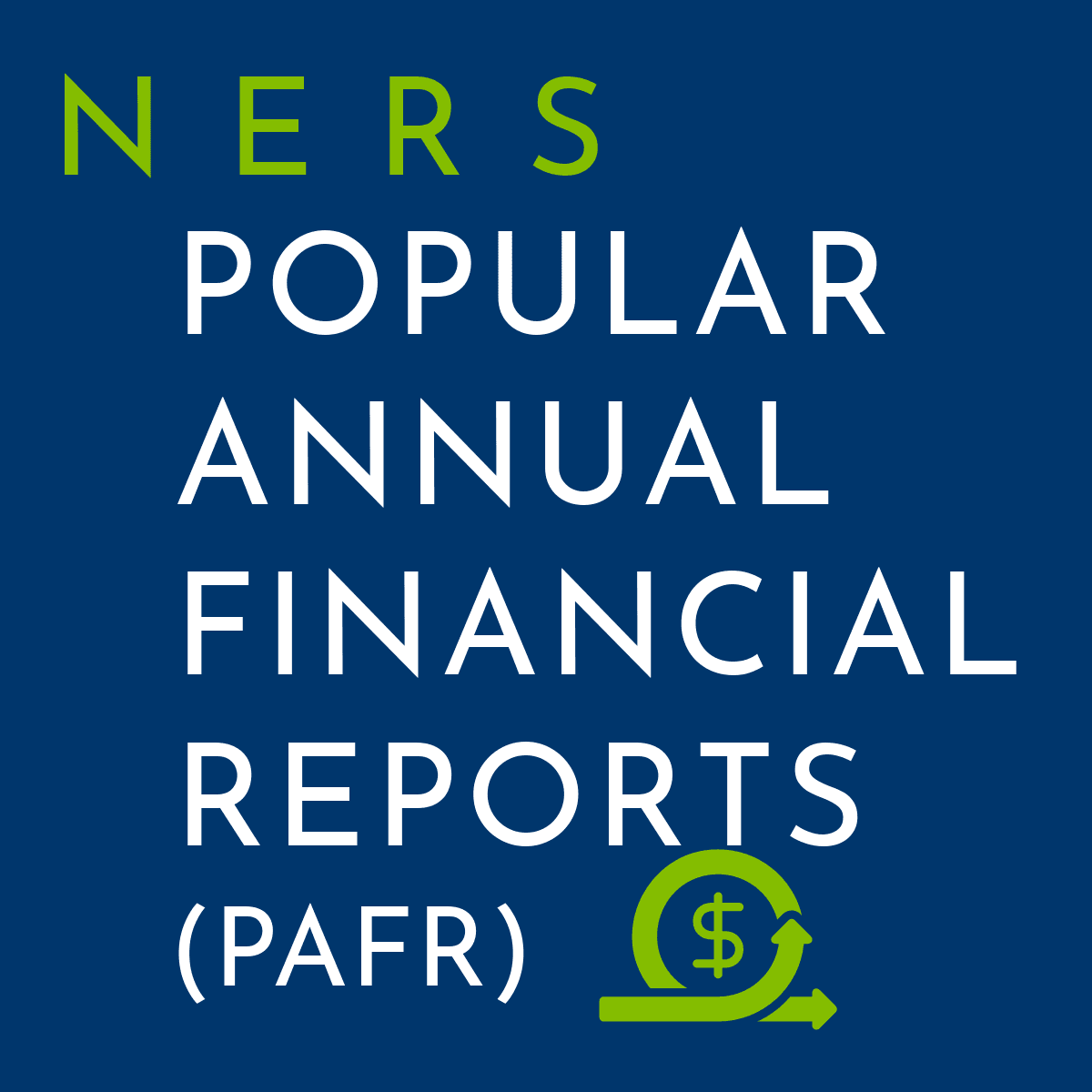 NERS Popular Annual Financial Report (PAFR) graphic (linked)