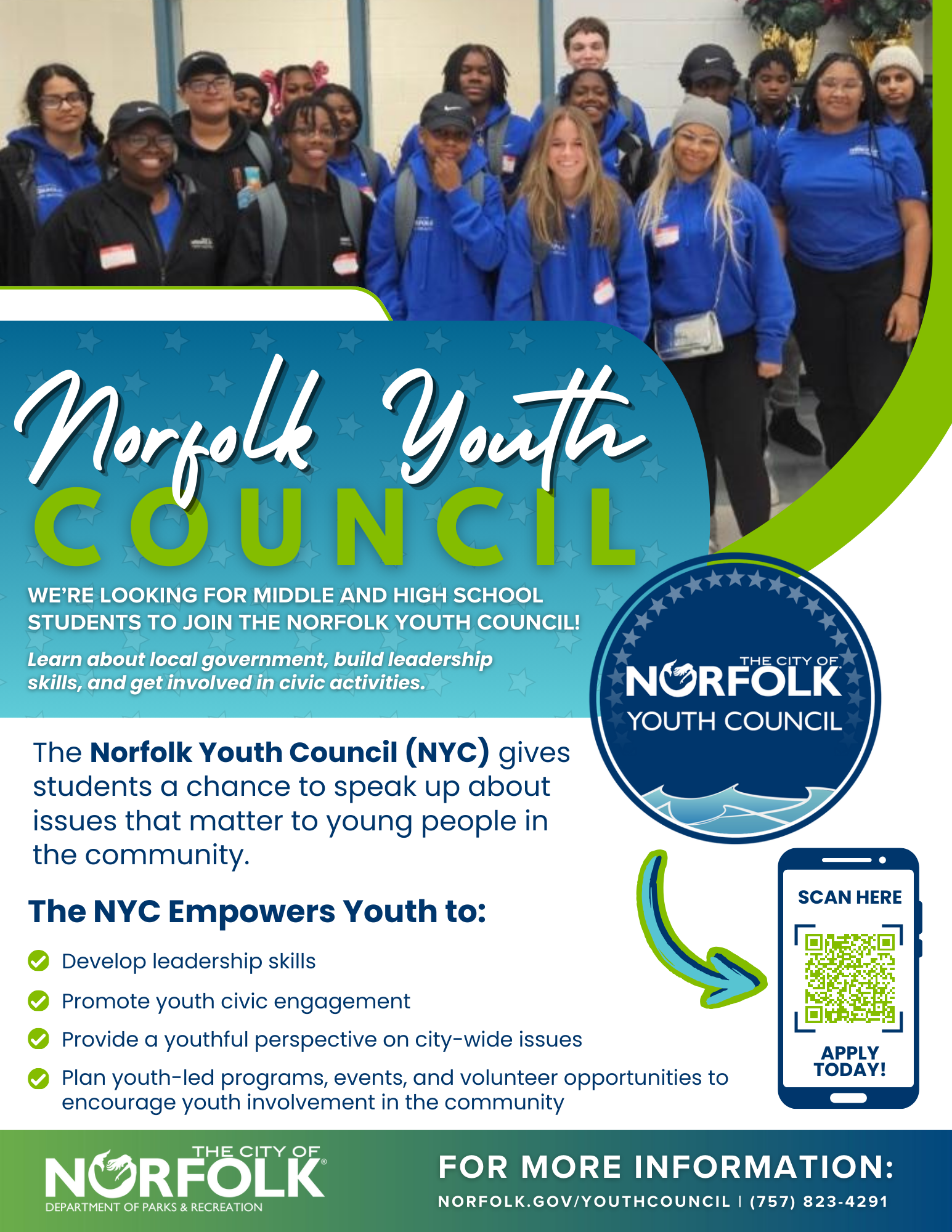 Norfolk Youth Council Flyer 2024 - 25