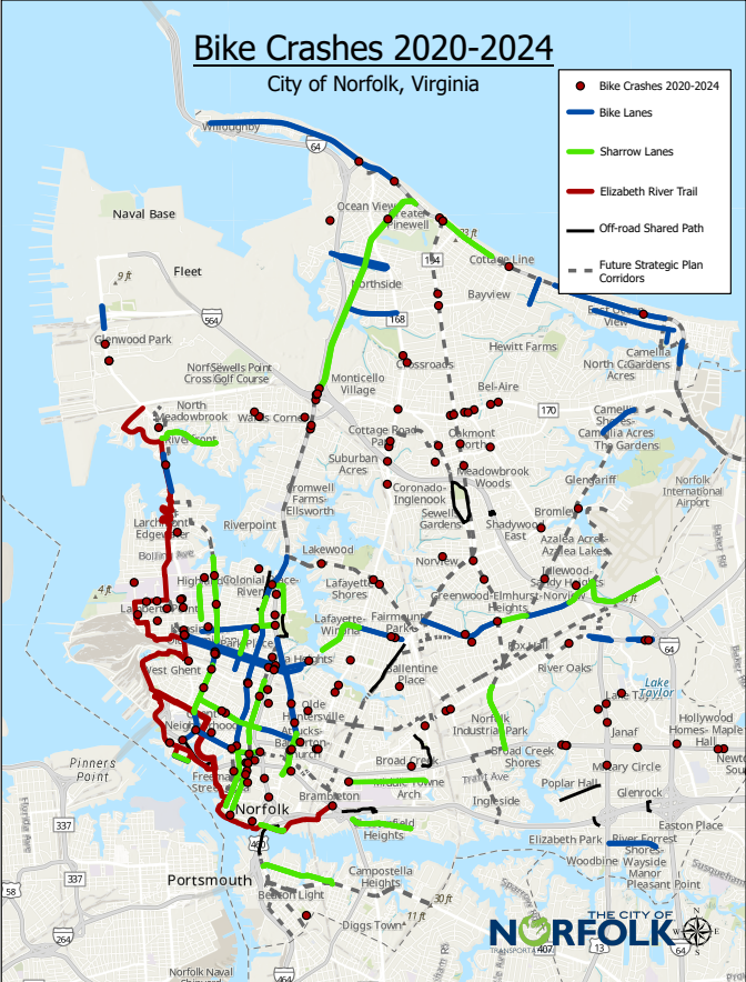 Bike crashes 2020-2024